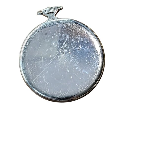 Vintage Zaria Soviet Russian USSR Military Pocket watch 21 jewels Silver Tone - Picture 3 of 8